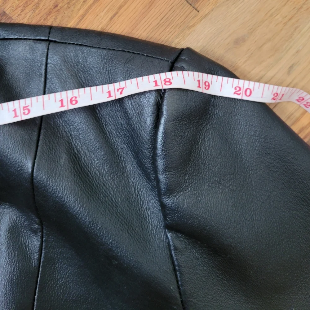 Marc Mattis Black Leather Jacket Size XL Coat - Picture 10 of 15